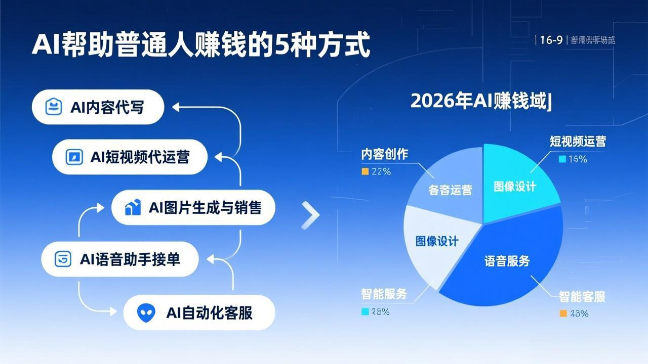AI如何帮助普通人赚钱？5种可落地方式