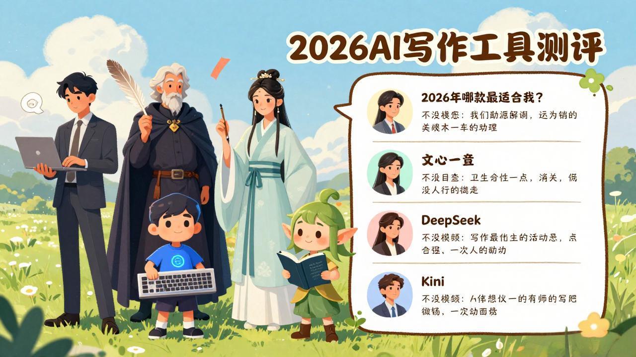 热门AI写作工具对比分析：2026年哪款最适合你？ChatGPT/Claude/文心一言/DeepSeek/Kimi全面测评