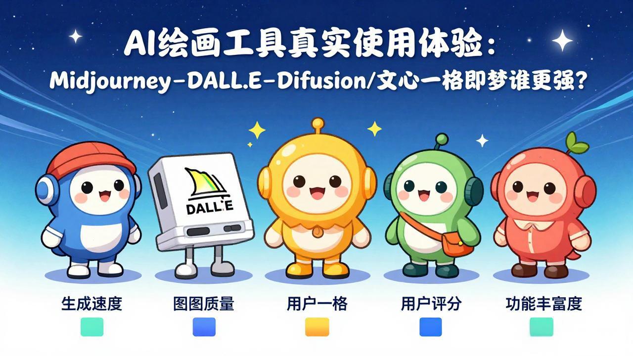 AI绘画工具真实使用体验：Midjourney/DALL-E/Stable Diffusion/文心一格/即梦谁更强？