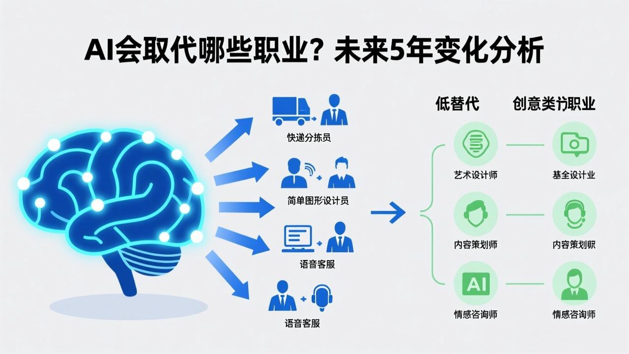 AI会取代哪些职业？未来5年变化分析