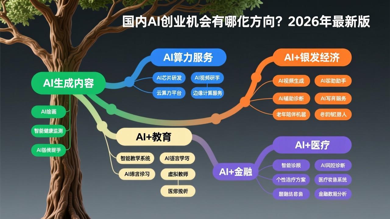 国内AI创业机会有哪些方向？2026年最新版