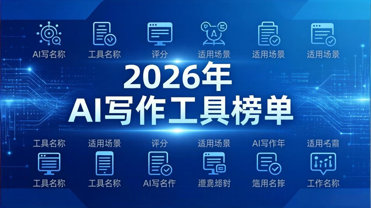 最强AI写作工具推荐（2026最新榜单）| 免费AI文章生成工具合集