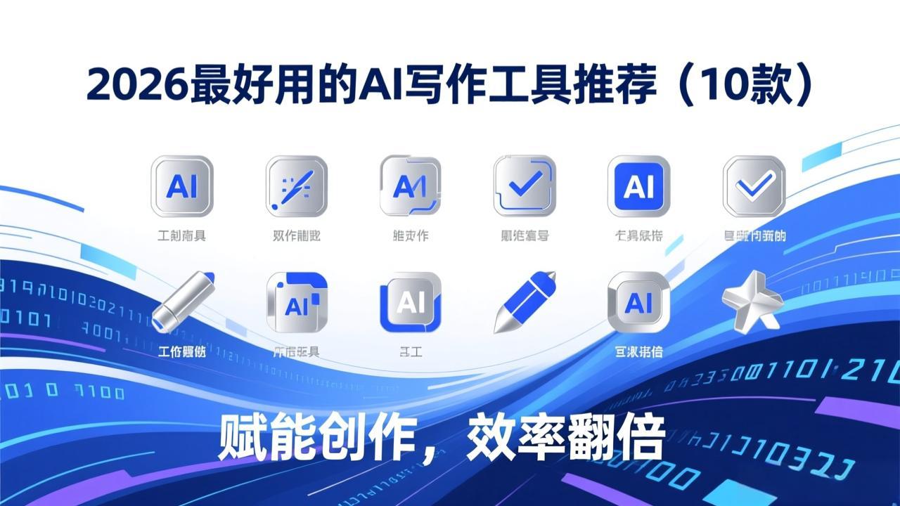 2026 AI写作工具推荐TOP10：小说、学术、办公全场景精选