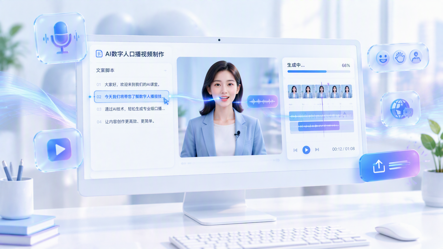AI数字人视频怎么做？五步实操教程：从文案到成片，10分钟搞定